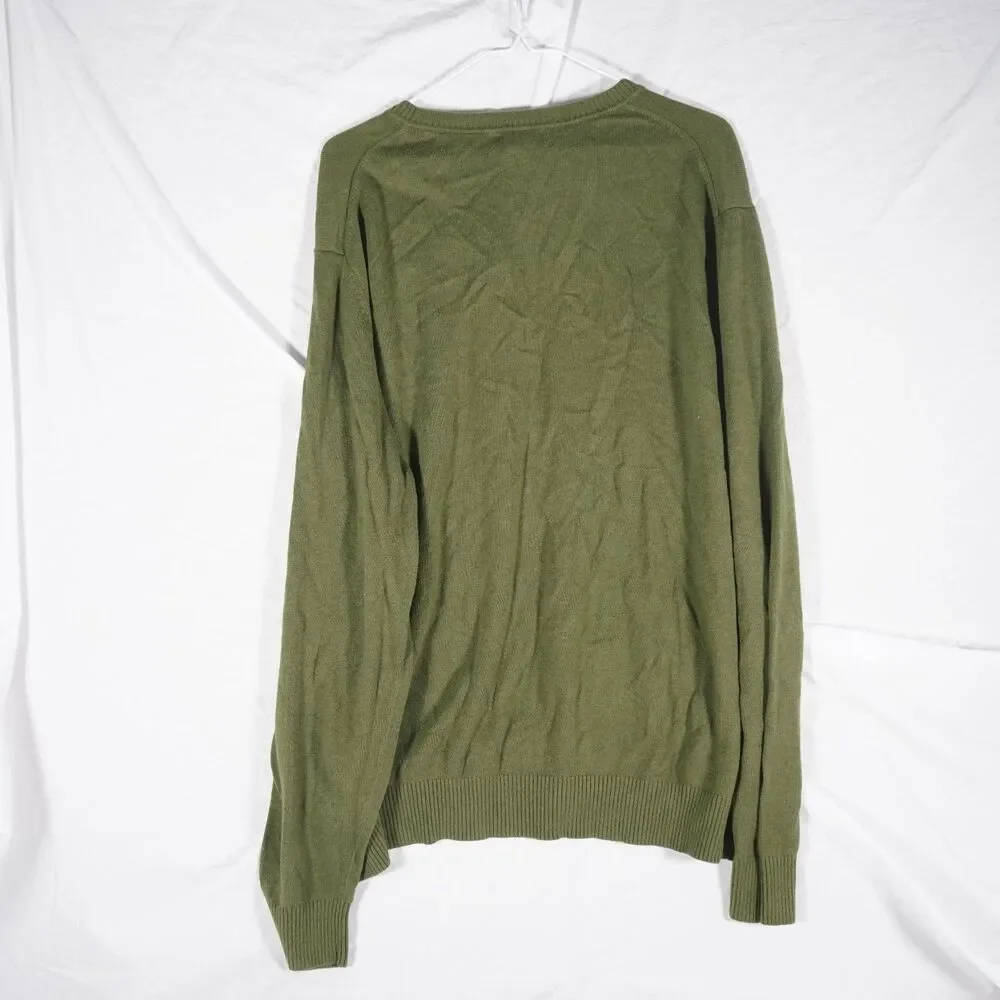 Apple Inc. Lands' End Sweater Green Embroidered Logo XL See Photos